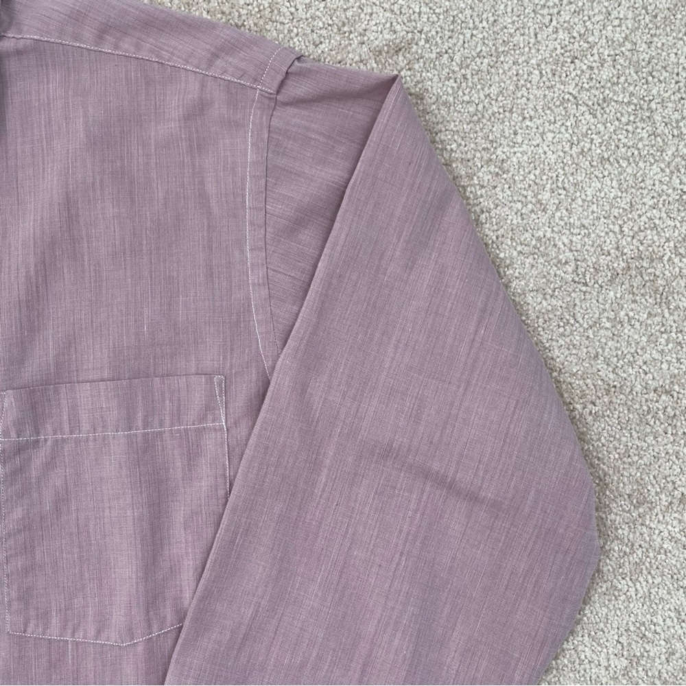 Vintage Christian Dior Shirt Adult Neck 15.5 Pink Button Up Designer Preppy Men - Picture 4 of 12